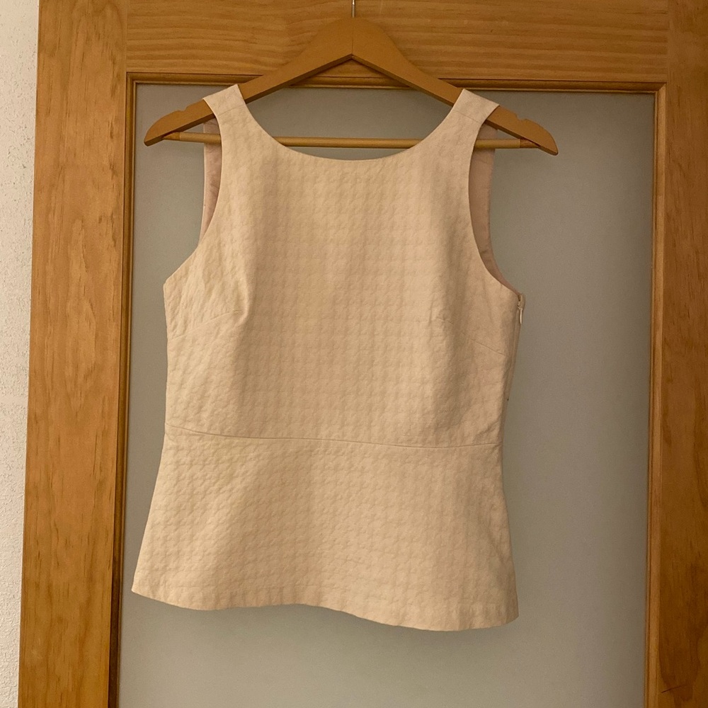 Banana Republic Houndstooth Peplum Top